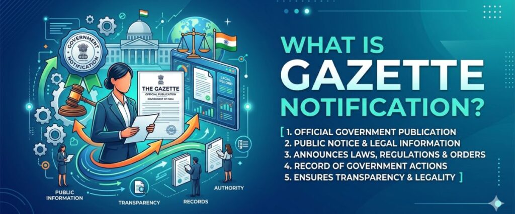 What is Gazette Notification (1)