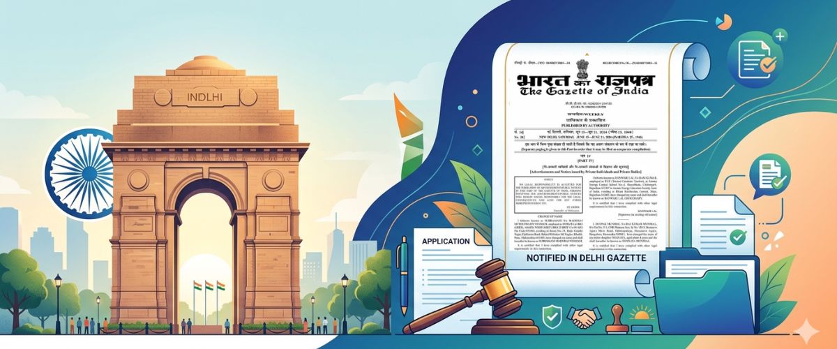 Fast Gazette Name Change Services in Delhi Today