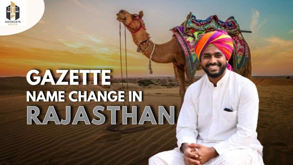 Gazette Name Change In Rajasthan