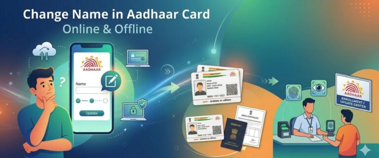 aadhar card name change aa