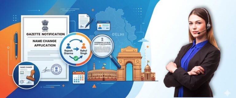 gazette name change process in delhi